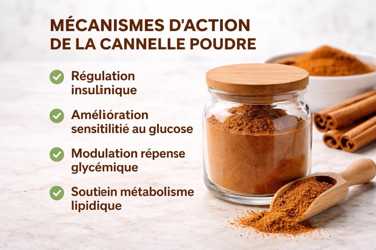 Cannelle poudre régulation métabolique