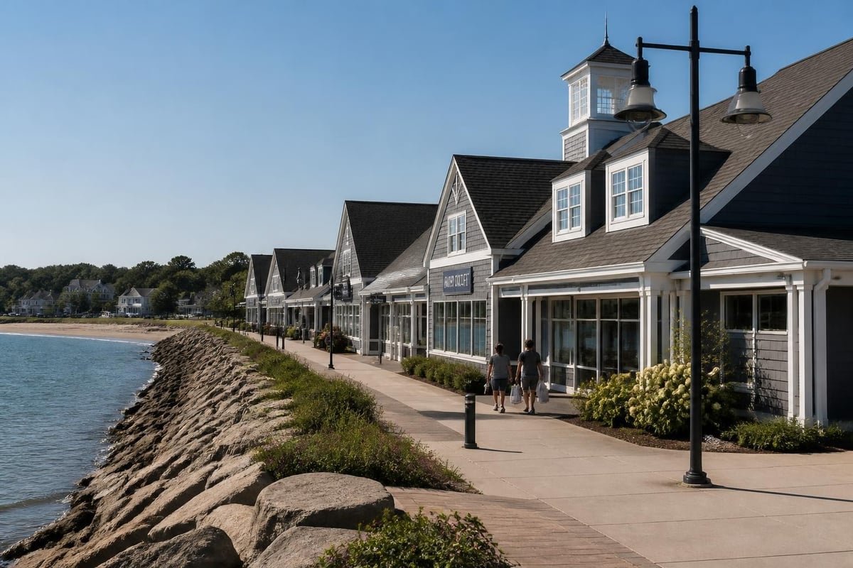 Maine outlet shopping zones