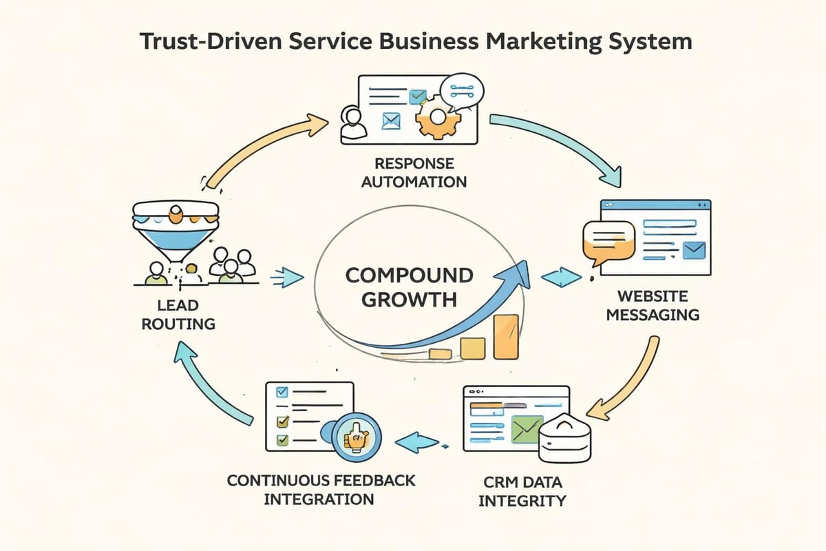 Service business marketing infrastructure