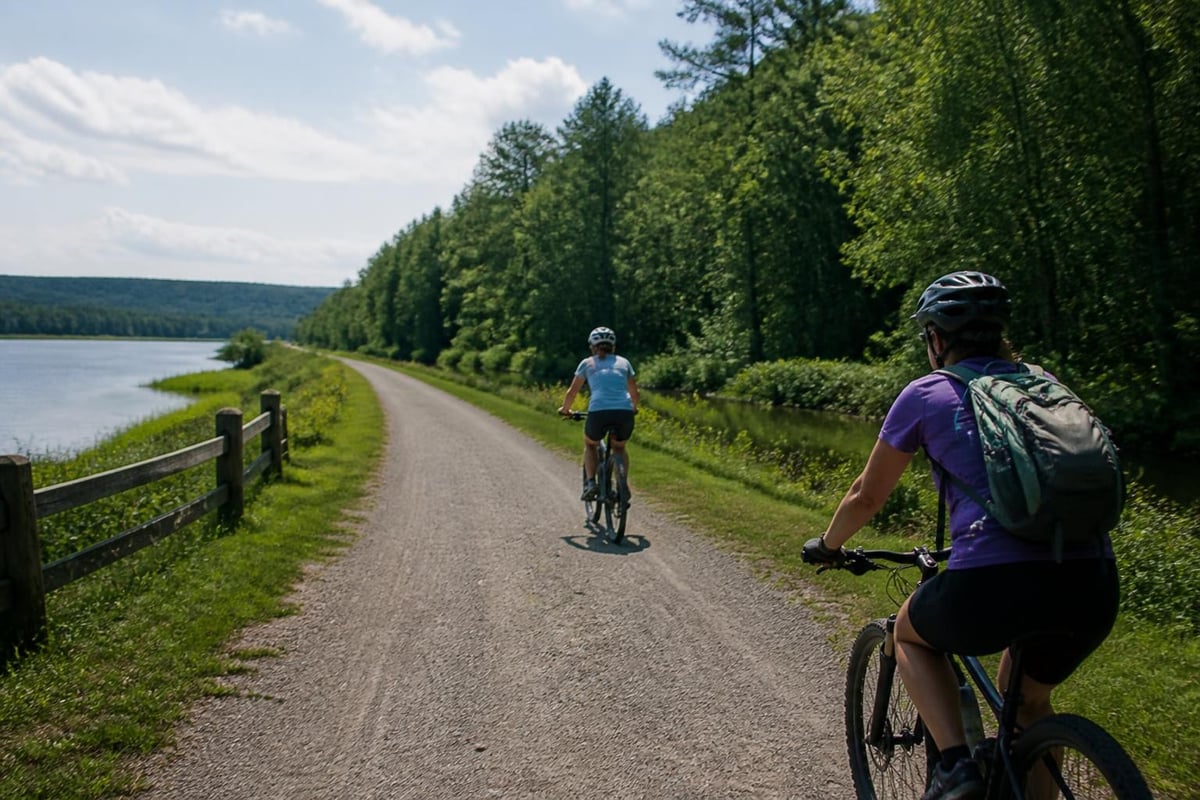 Cycling routes in Kennebec Valley