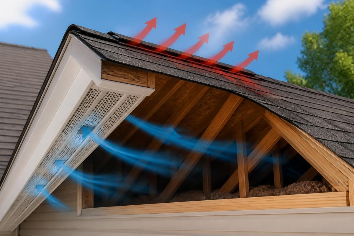 Soffit ventilation system