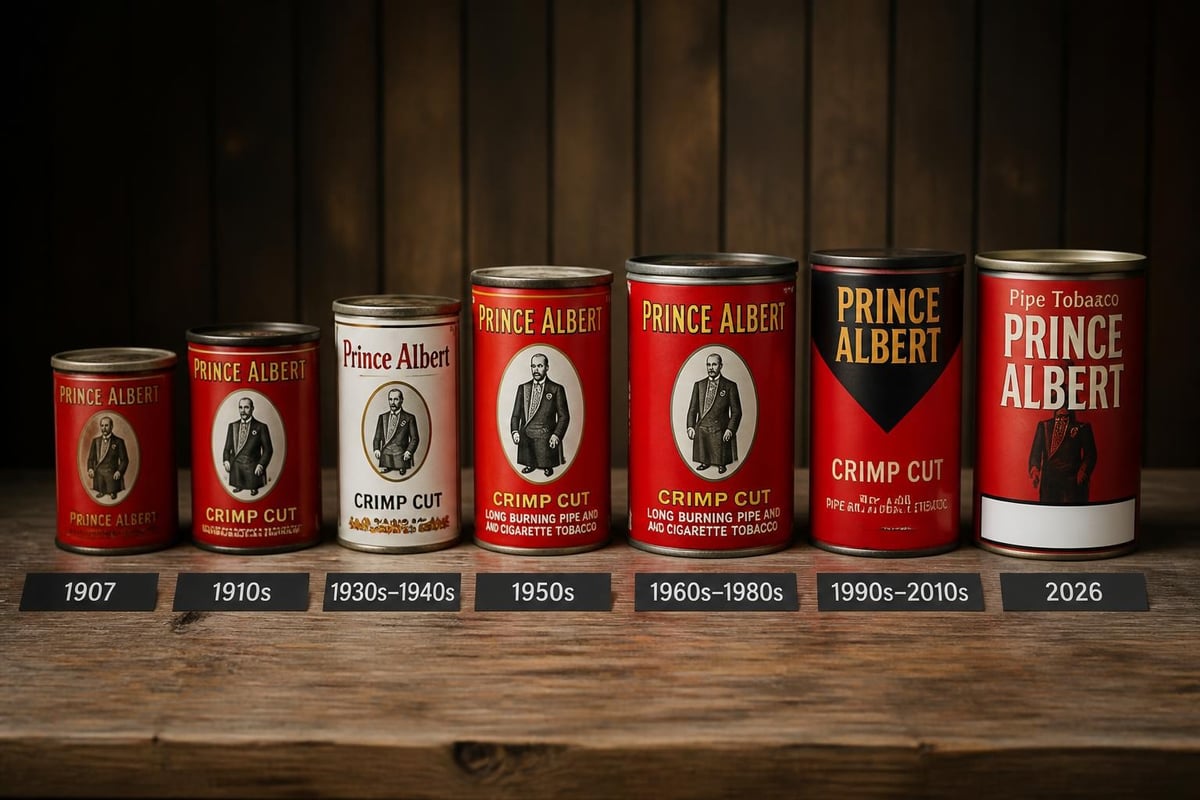 Prince Albert tobacco timeline