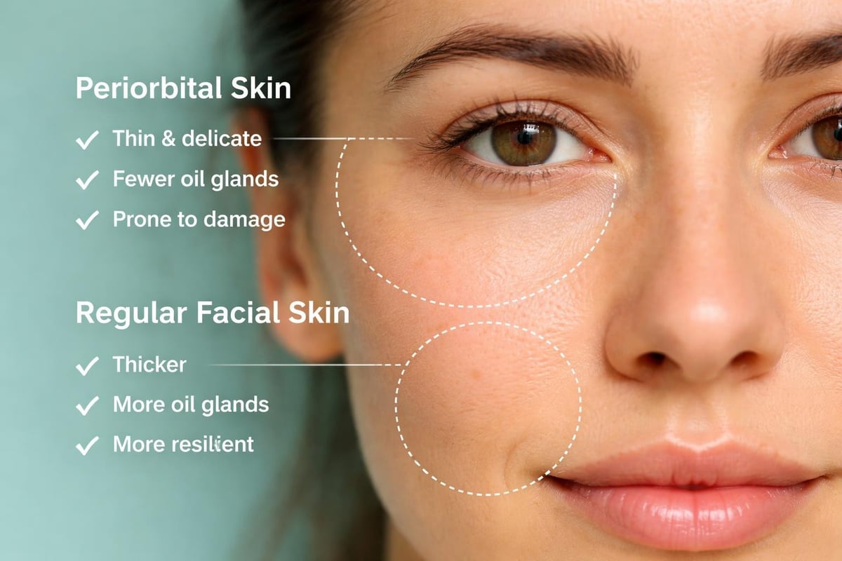 Under-eye skin structure