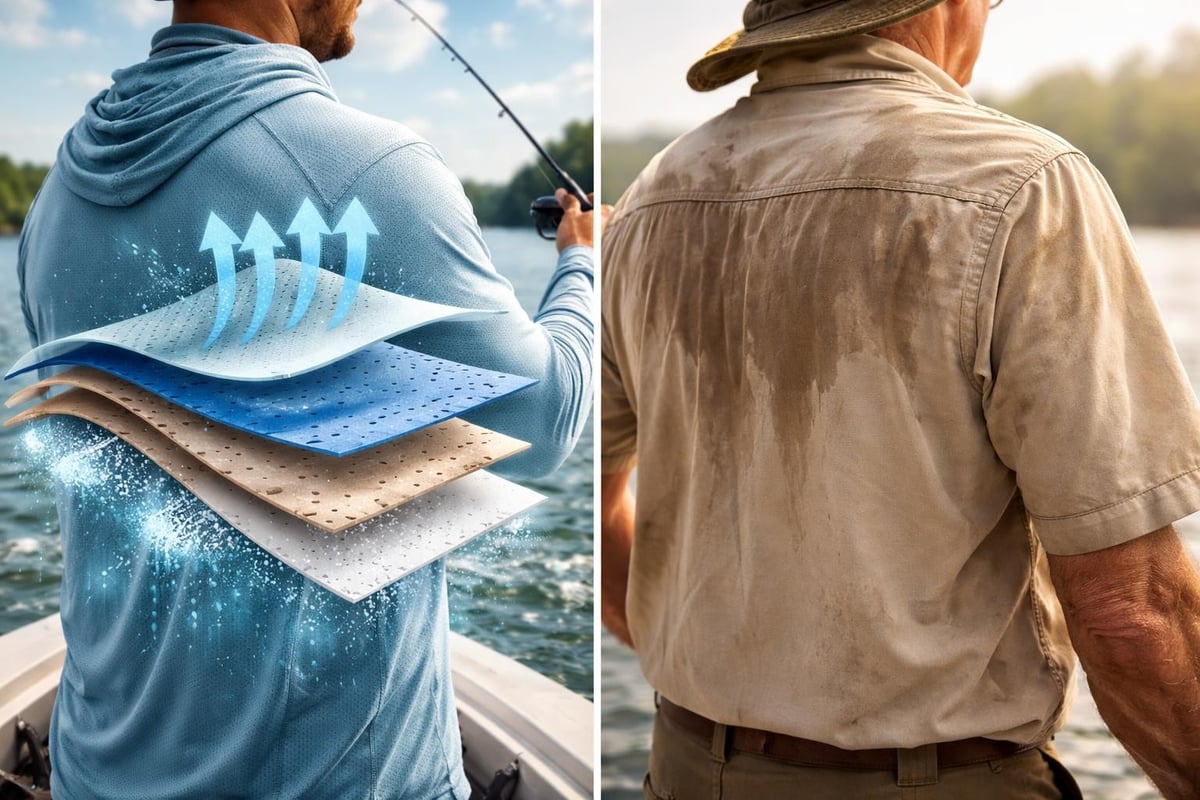 Fishing apparel fabric technology