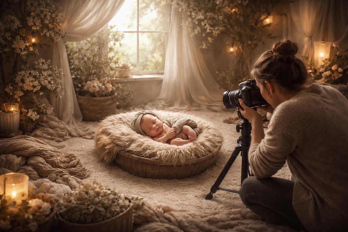 Optimal timing window for newborn photography sessions