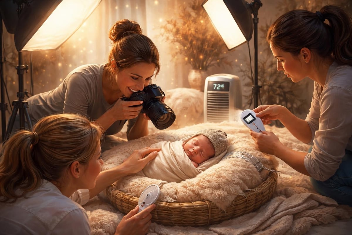 Newborn photography safety protocols
