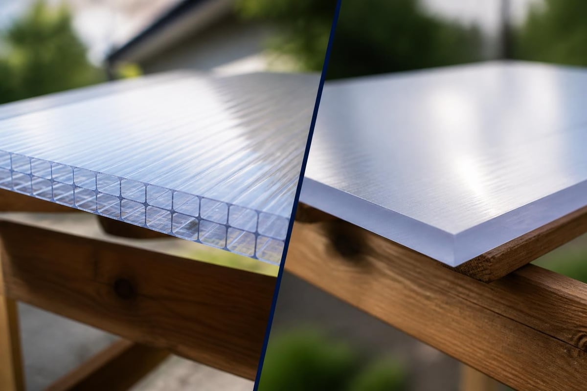 Polycarbonate panel types comparison