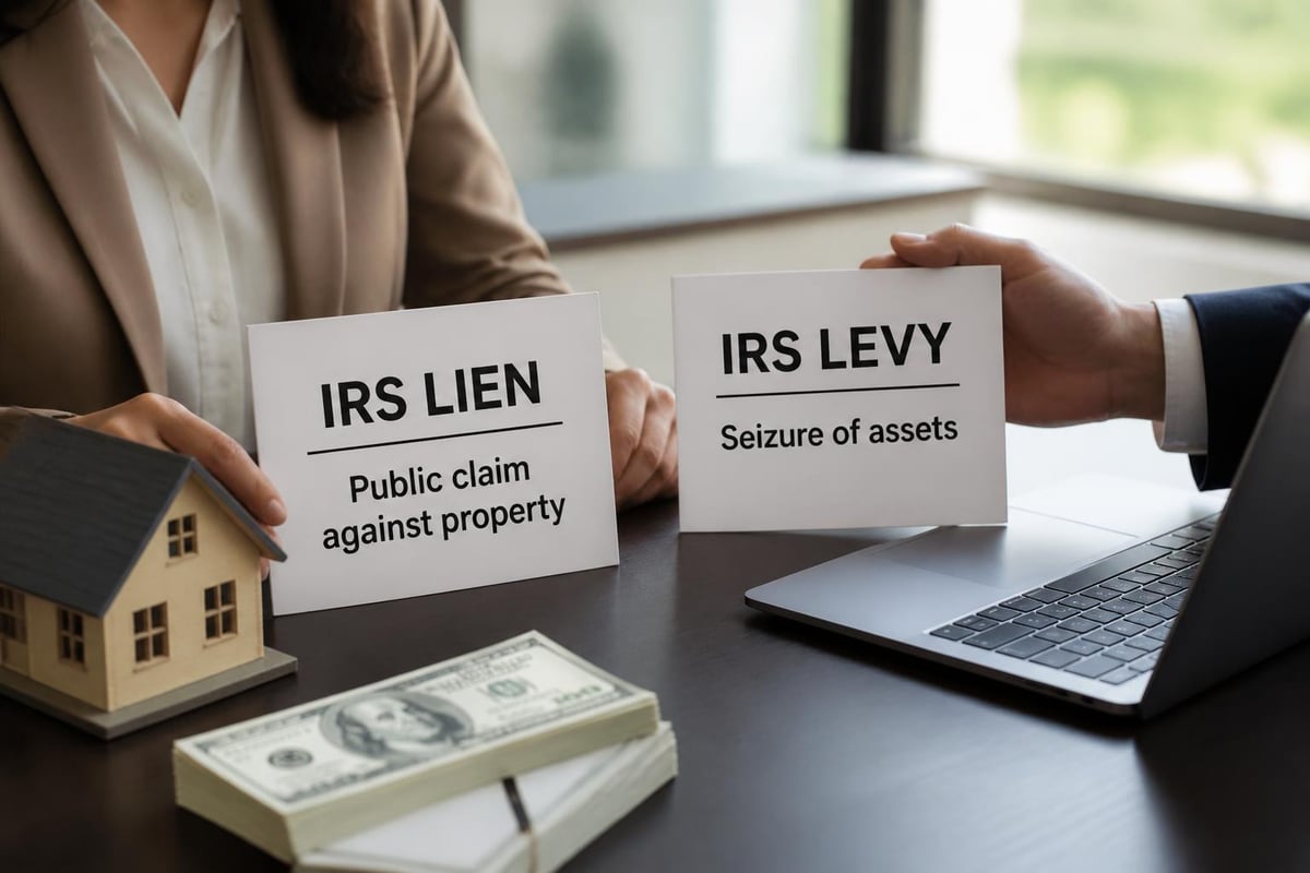 Lien vs levy comparison