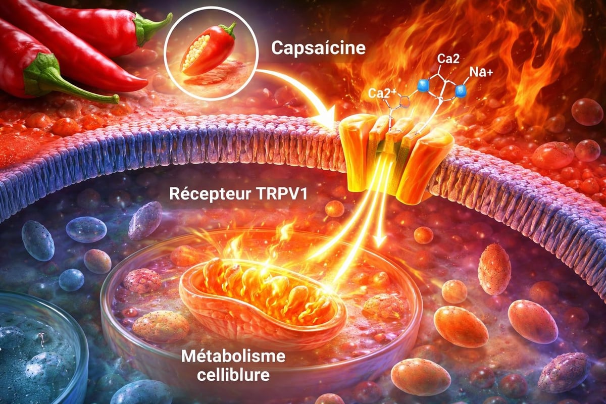Mécanisme d'action de la capsaïcine