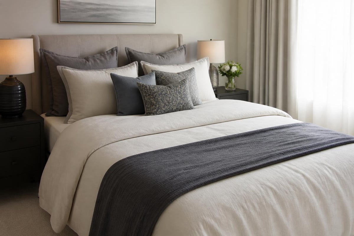 Bedroom styling layers