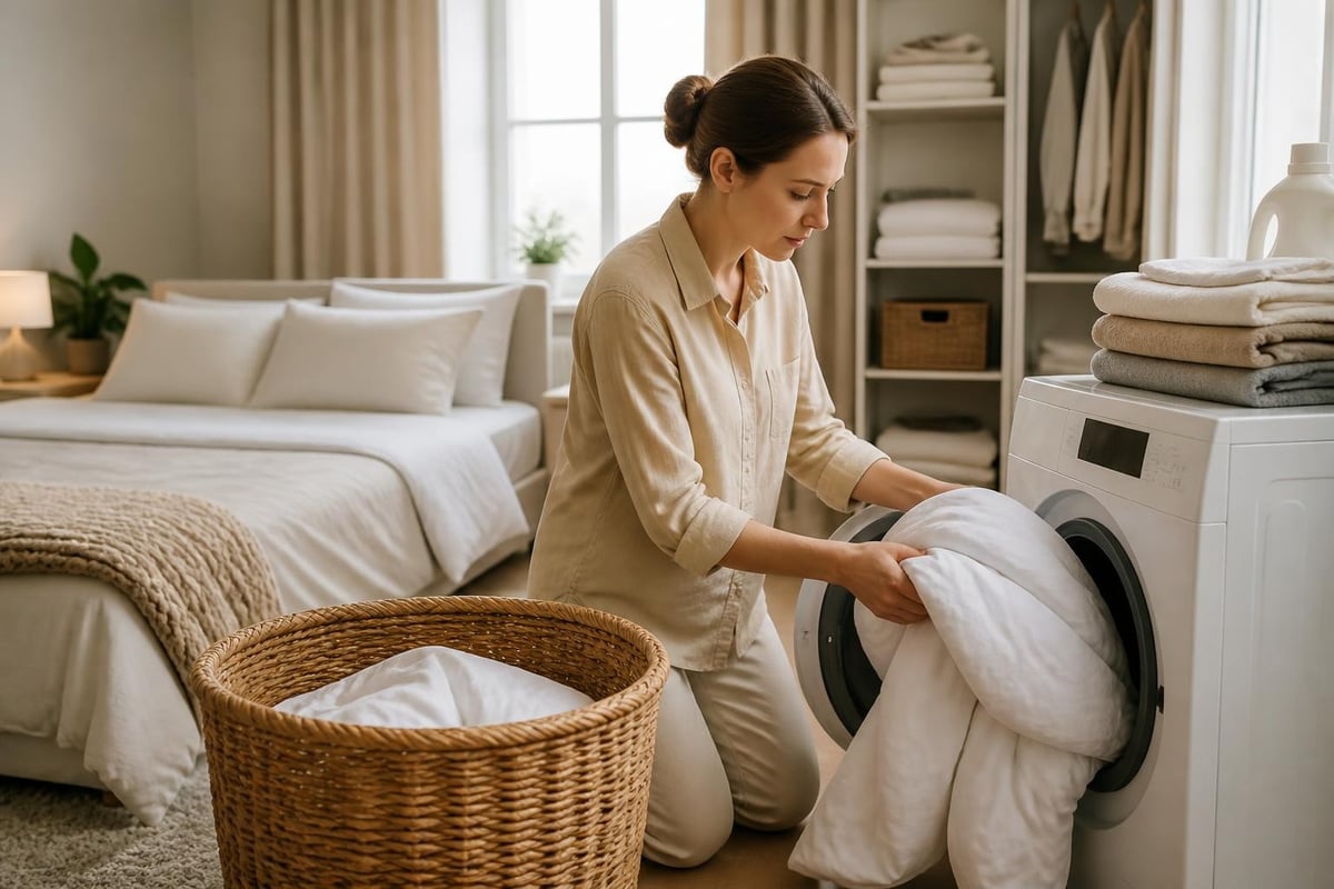 Duvet cover care routine