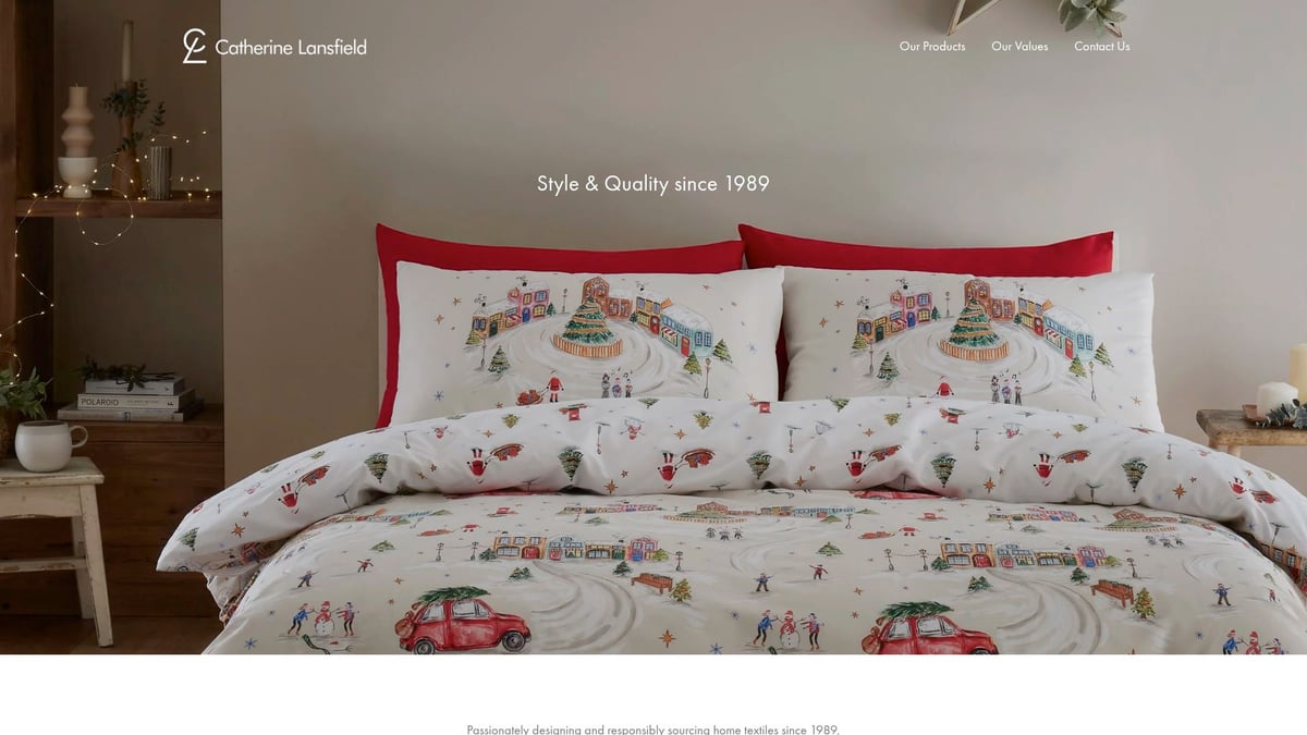 7 Best Double Duvet Covers Christmas Picks for a Cosy 2026 - Catherine Lansfield Stag Christmas Duvet Set