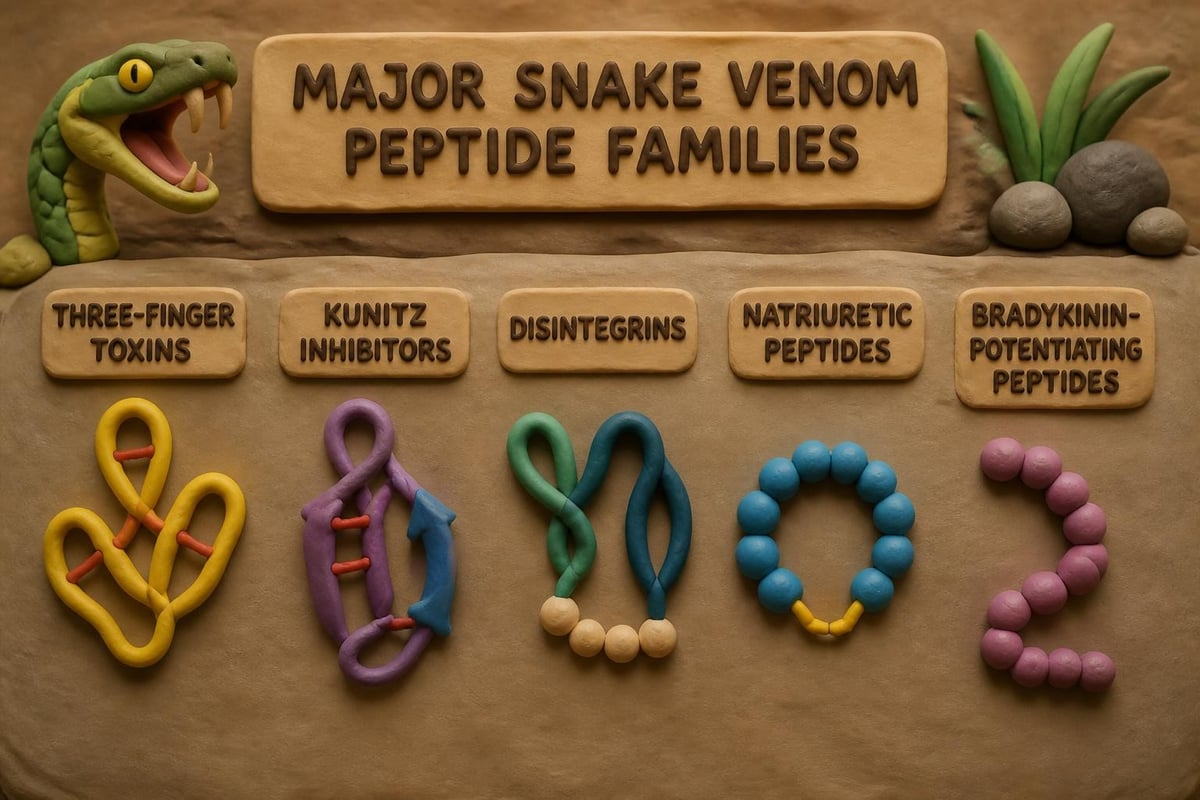 Snake venom peptide families classification