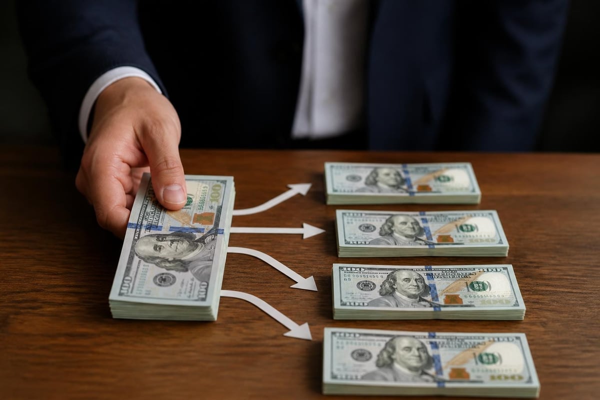 Aid spending flow