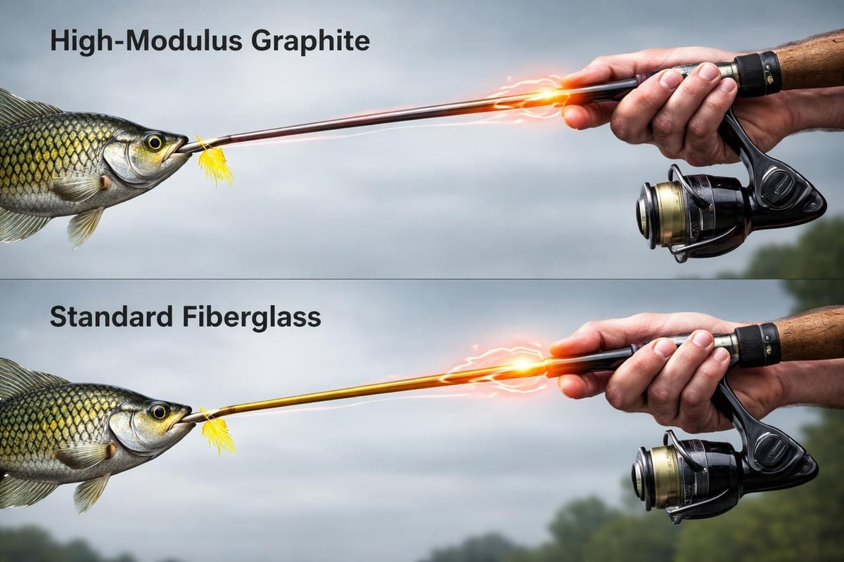 Crappie fishing rod sensitivity