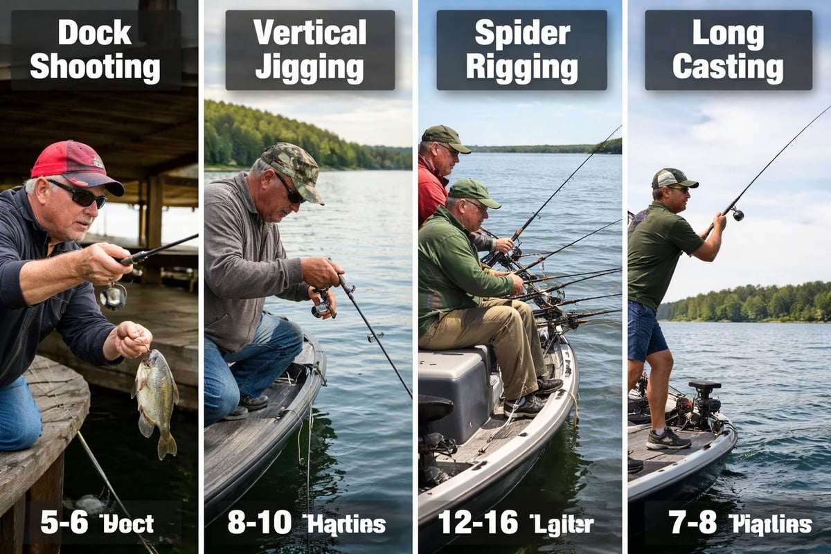 Crappie fishing techniques