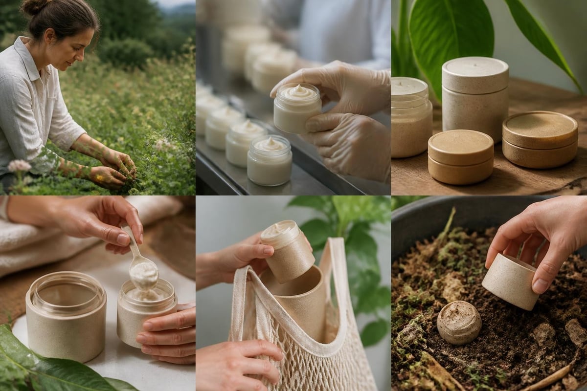 Sustainable skincare lifecycle
