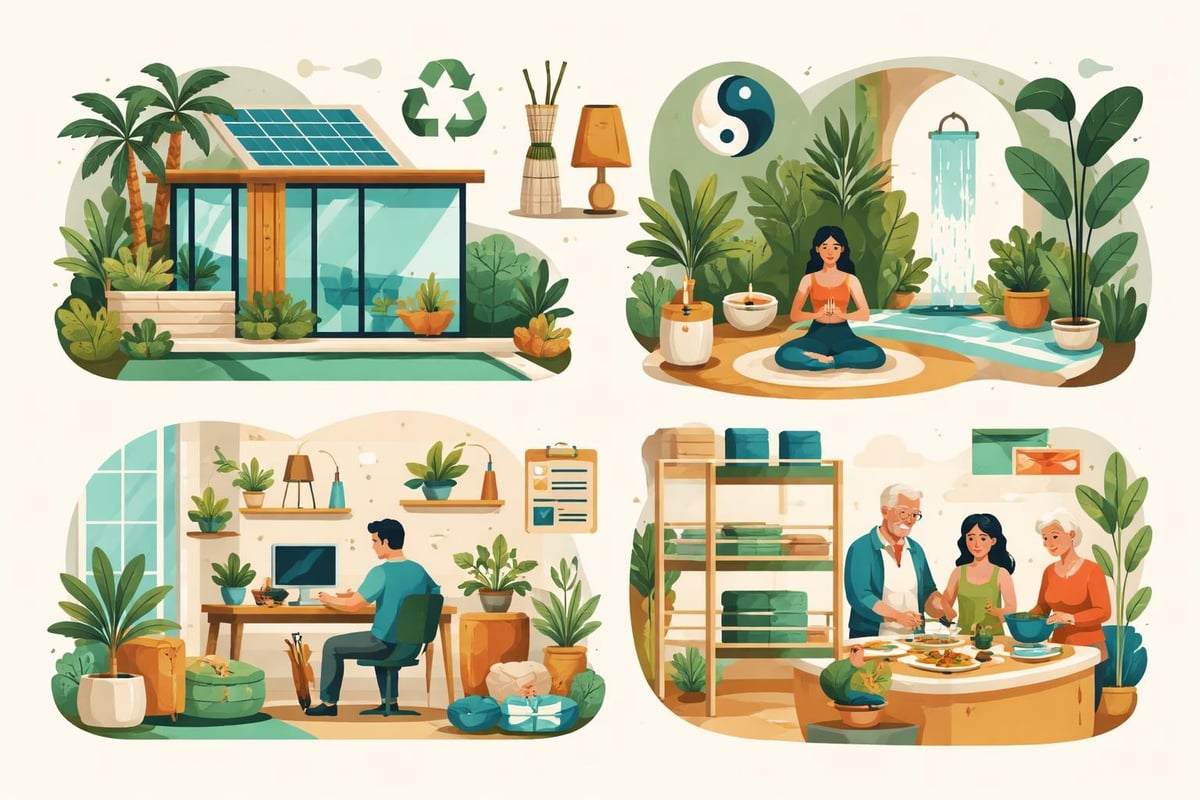 Contemporary design in luxury villa apartments