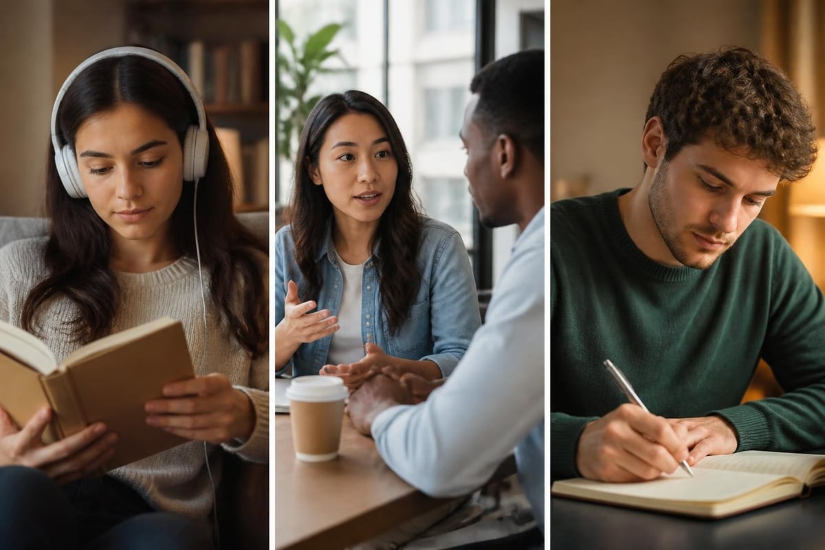 Language learning balance