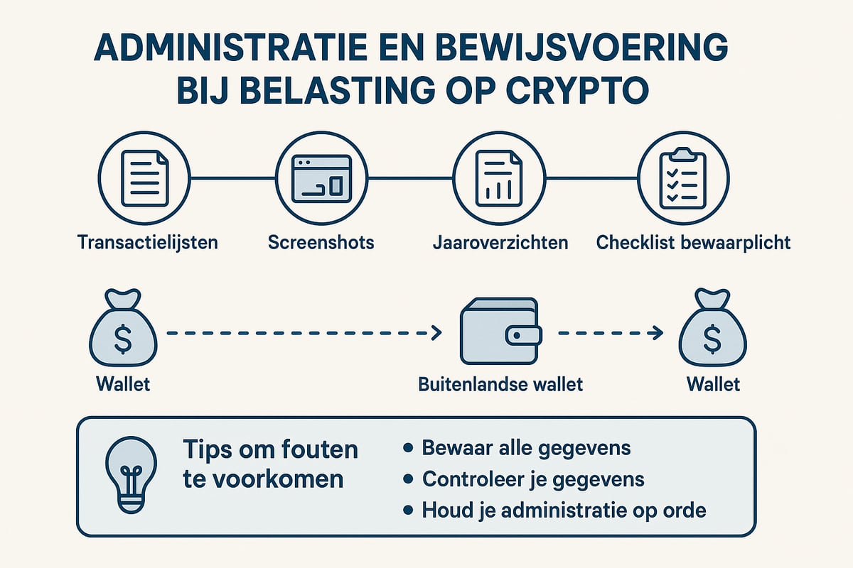 Administratie, Bewijsvoering en Praktische Tips voor Crypto-belasting
