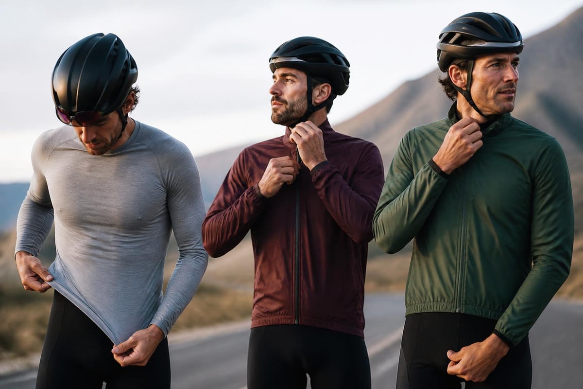 Cycling apparel layering system