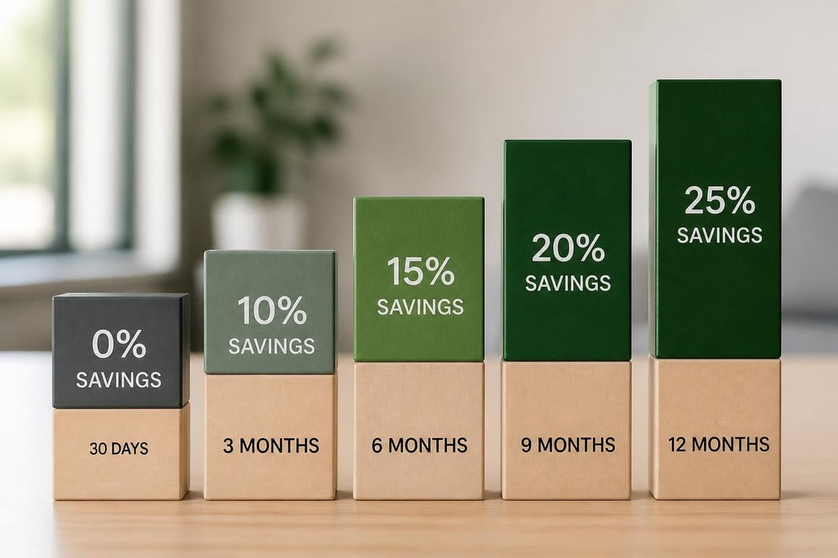 Long term rental duration tiers
