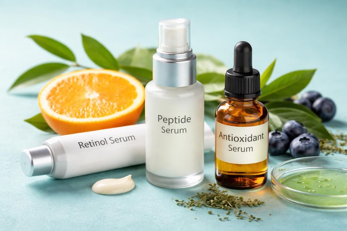 Anti-aging skincare ingredients and mechanisms
