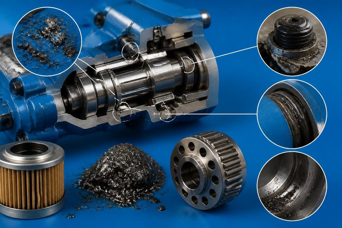Contamination sources in hydraulic systems