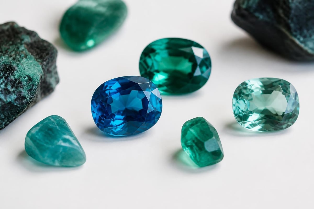 Chemical elements creating gemstone colors