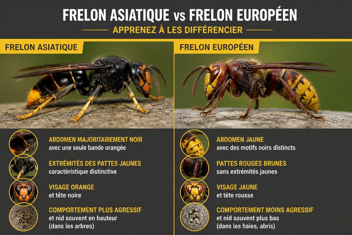 Identification frelon asiatique