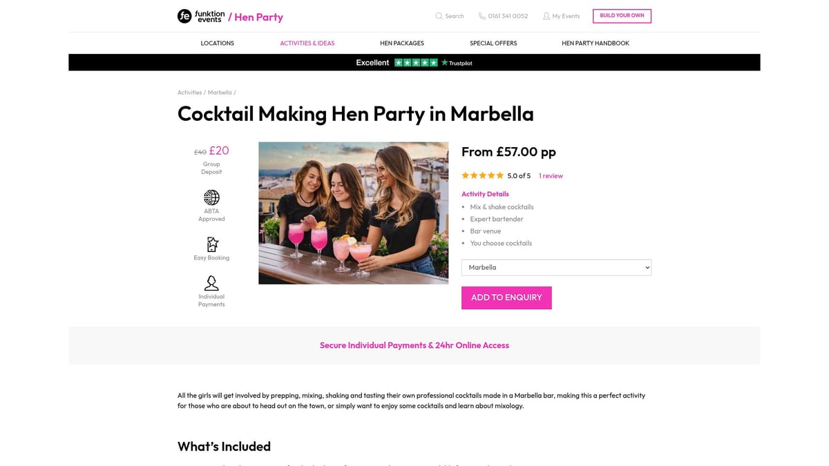 7 Unmissable Hen Party Marbella Ideas for 2025 - Cocktail Making Masterclass