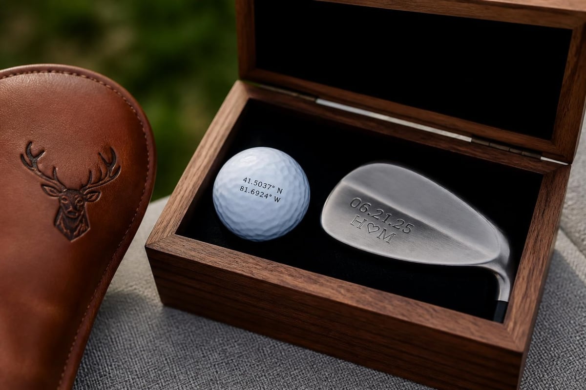 Luxury golf gift personalization