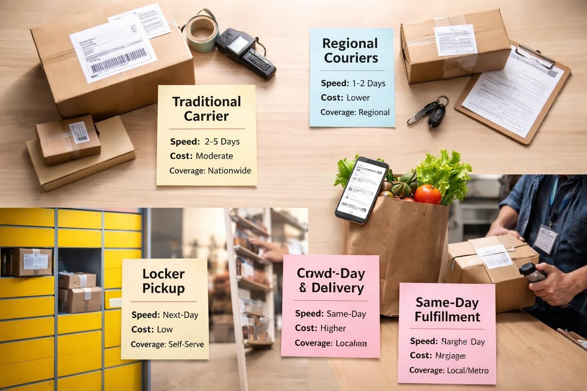 Last-mile delivery options comparison