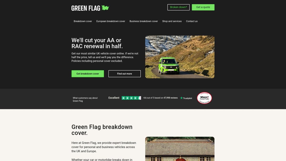 Top 9 Best UK Roadside Assistance Services for 2026 - Green Flag