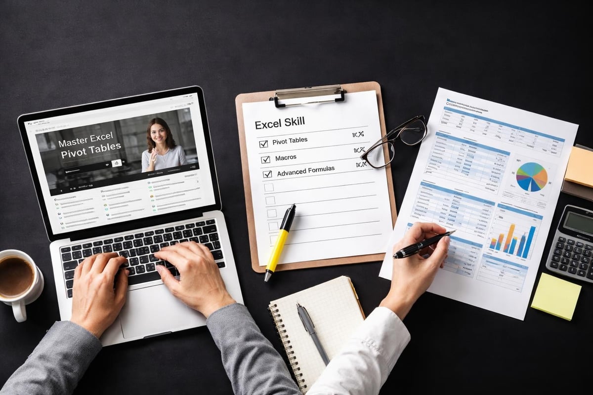 Online Excel learning journey