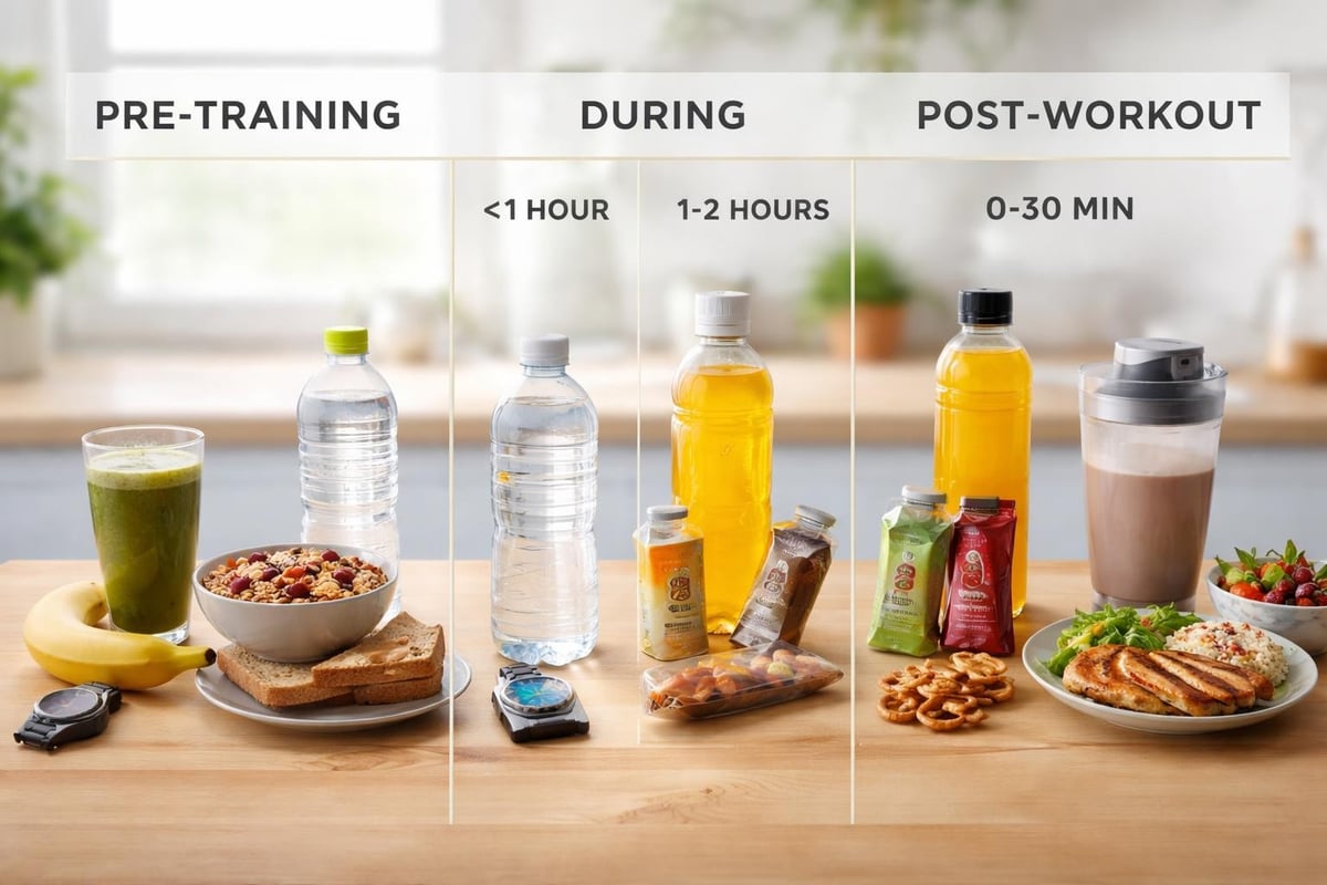 Nutrition timing for triathlon training