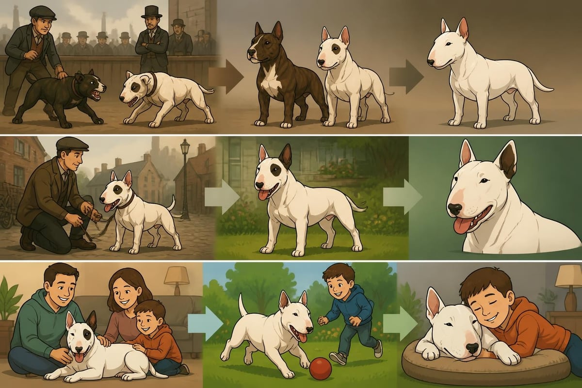 Bull terrier geschiedenis transformatie