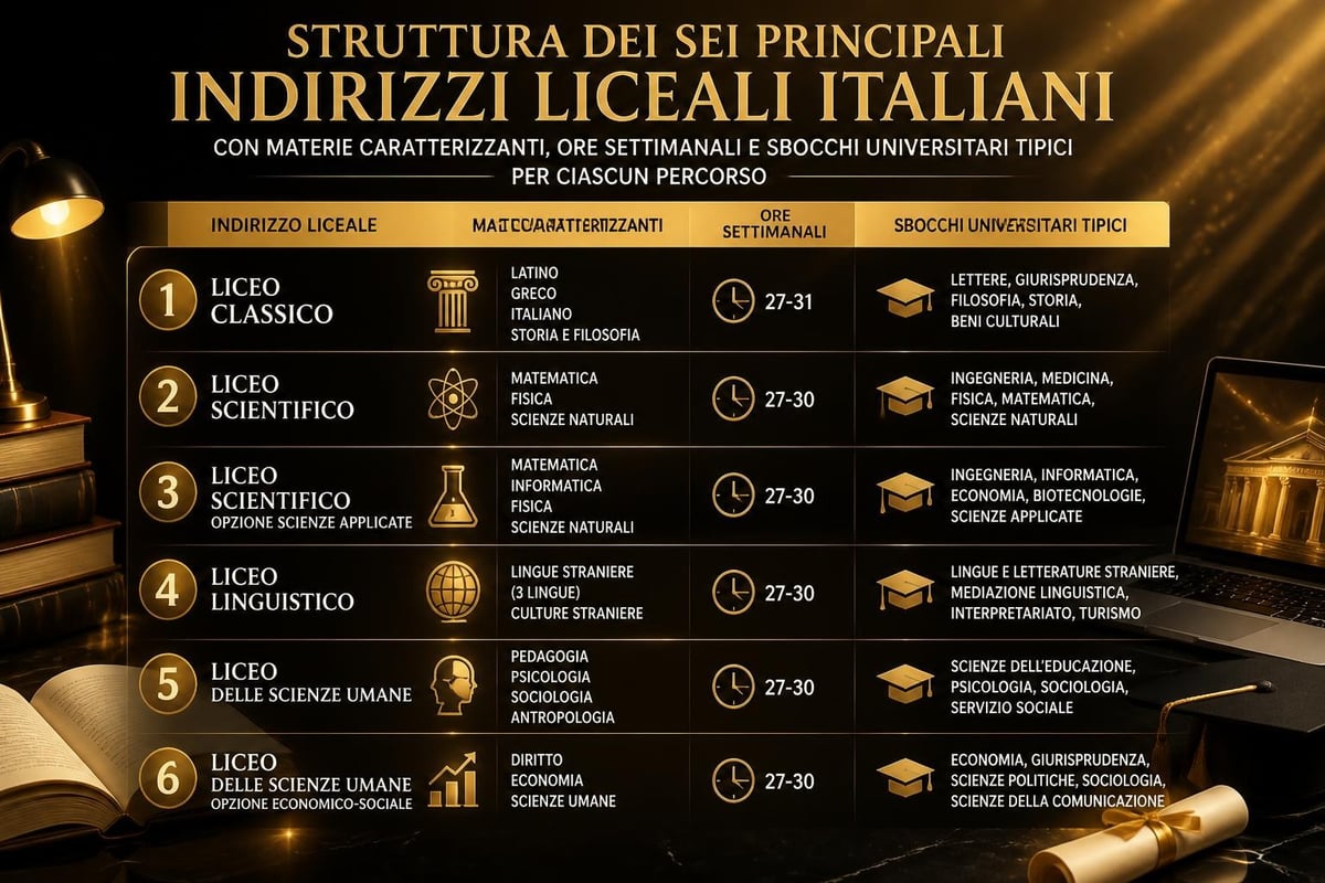 Percorsi formativi licei italiani