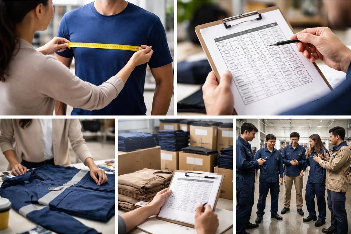 Workwear sizing methodology
