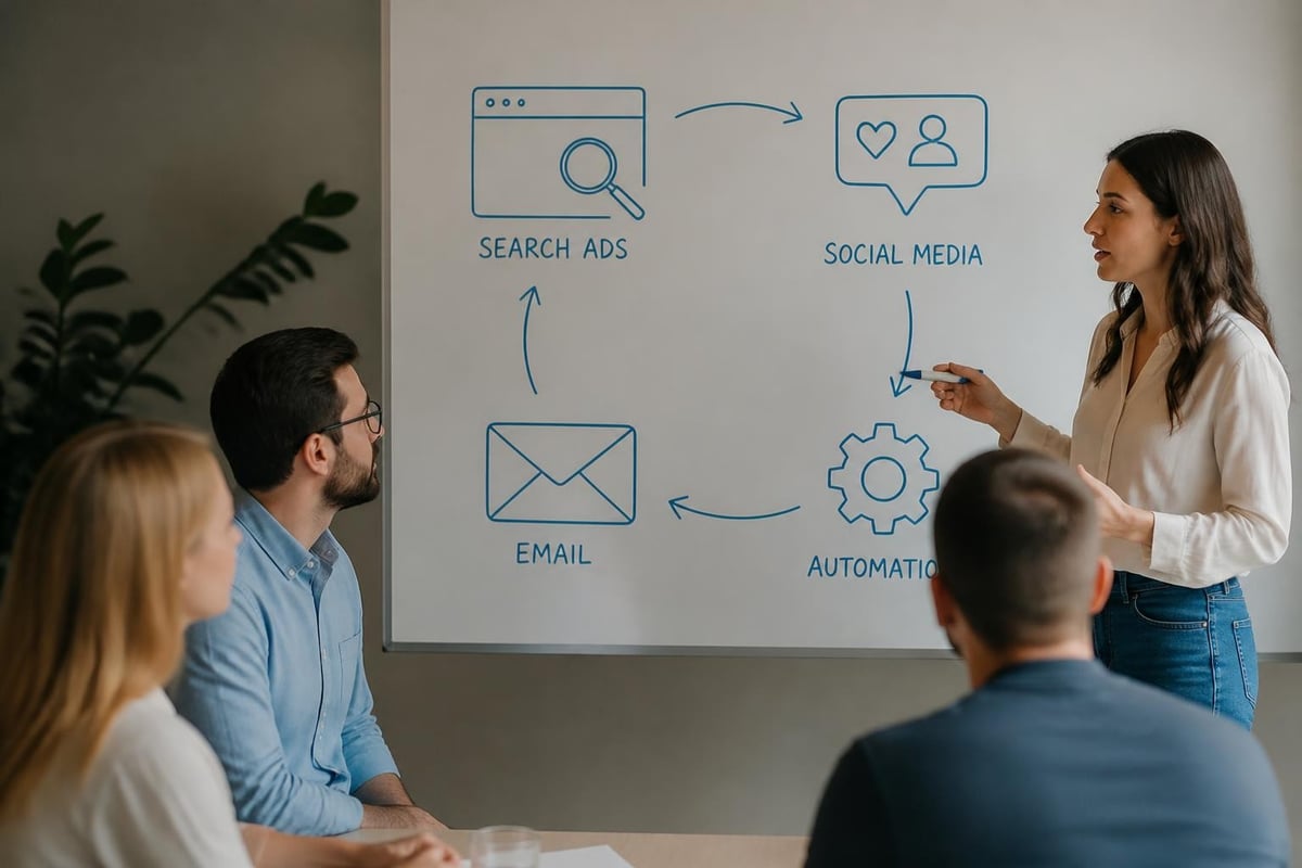 Integrated boarding school marketing channels