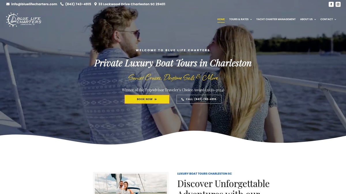 7 Unforgettable Evening Cruise Charleston SC Experiences for 2025 - Blue Life Charters Private Sunset Cruise