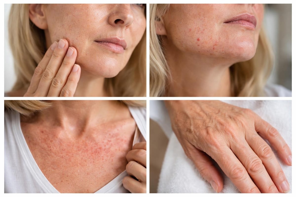 Types of menopausal skin conditions