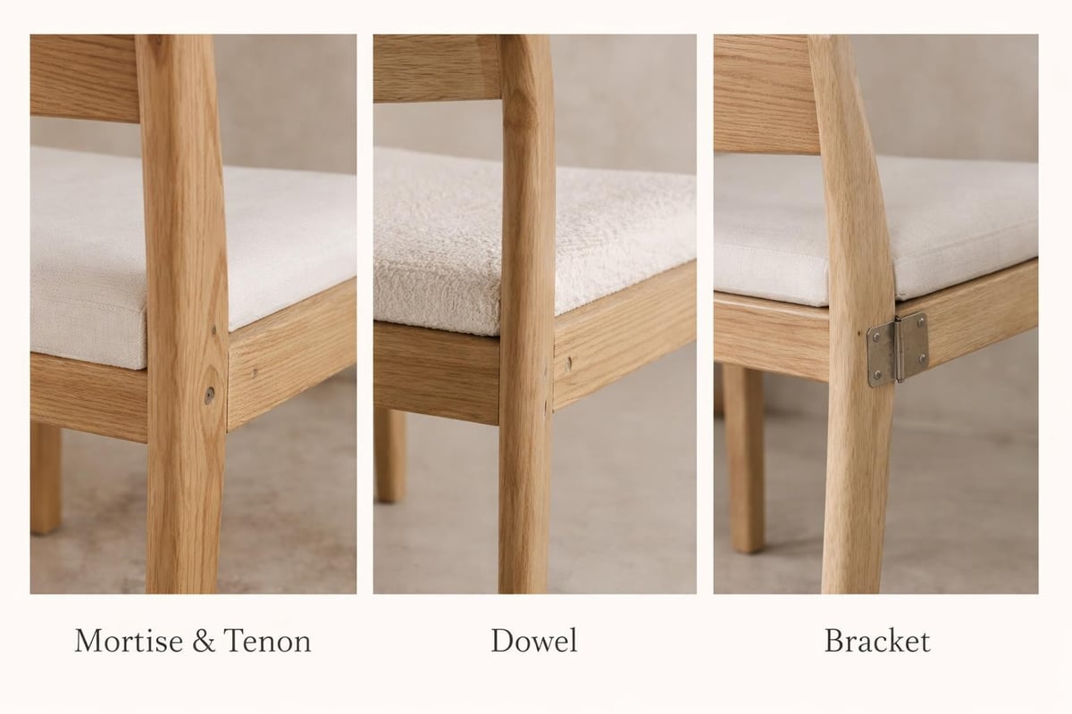 Chair frame joinery comparison