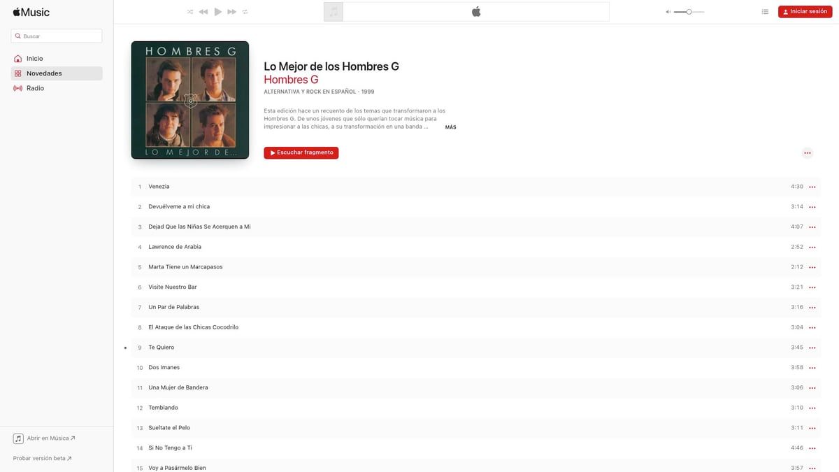Descubre Lo Mejor De: 8 Opciones Imprescindibles en 2025 - Apple Music – Lo Mejor de los Hombres G