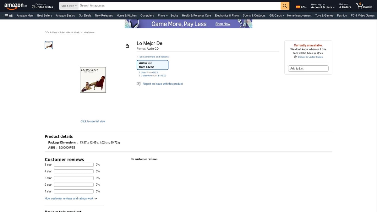 Descubre Lo Mejor De: 8 Opciones Imprescindibles en 2025 - Amazon – Lo Mejor De (CD de audio)