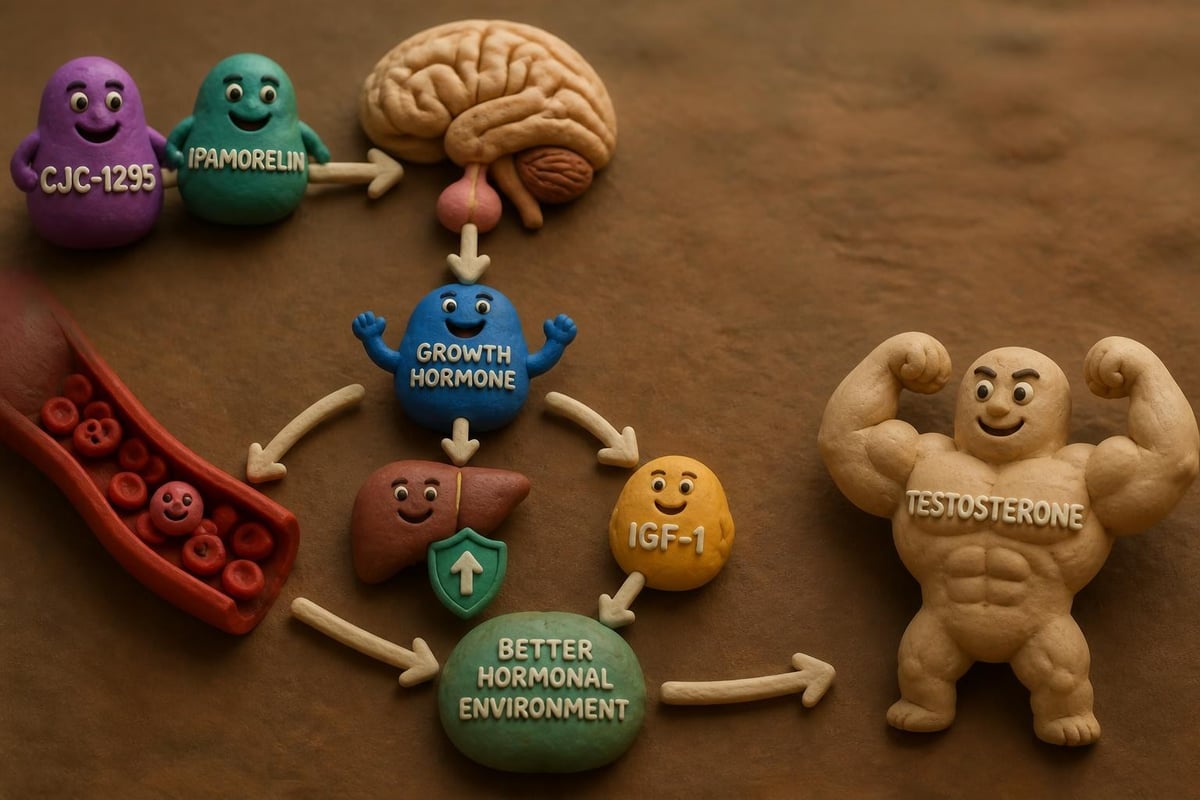 Growth hormone and testosterone relationship