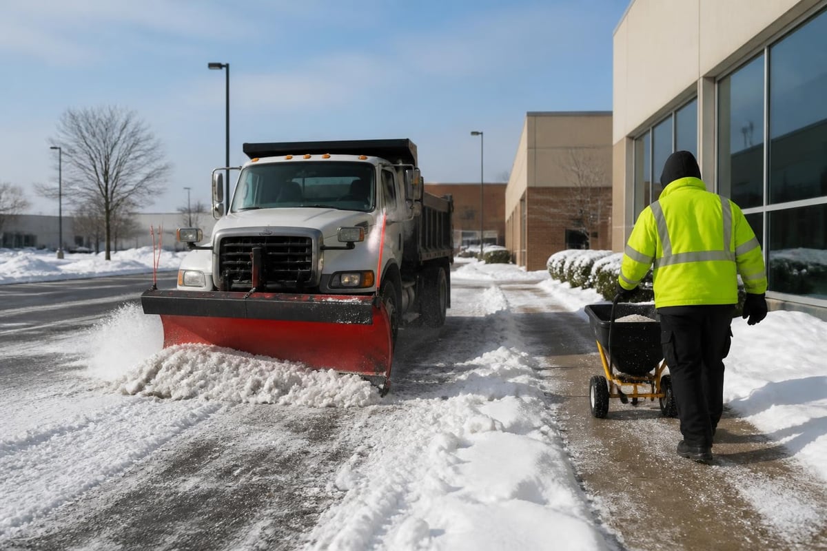 Commercial snow clearing scope of work