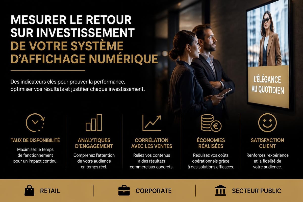 Digital signage ROI measurement