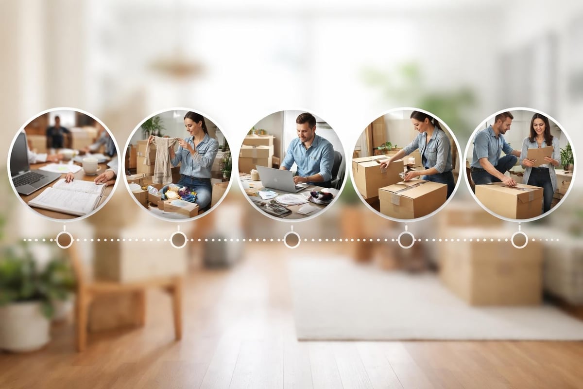 Chronologie déménagement appartement