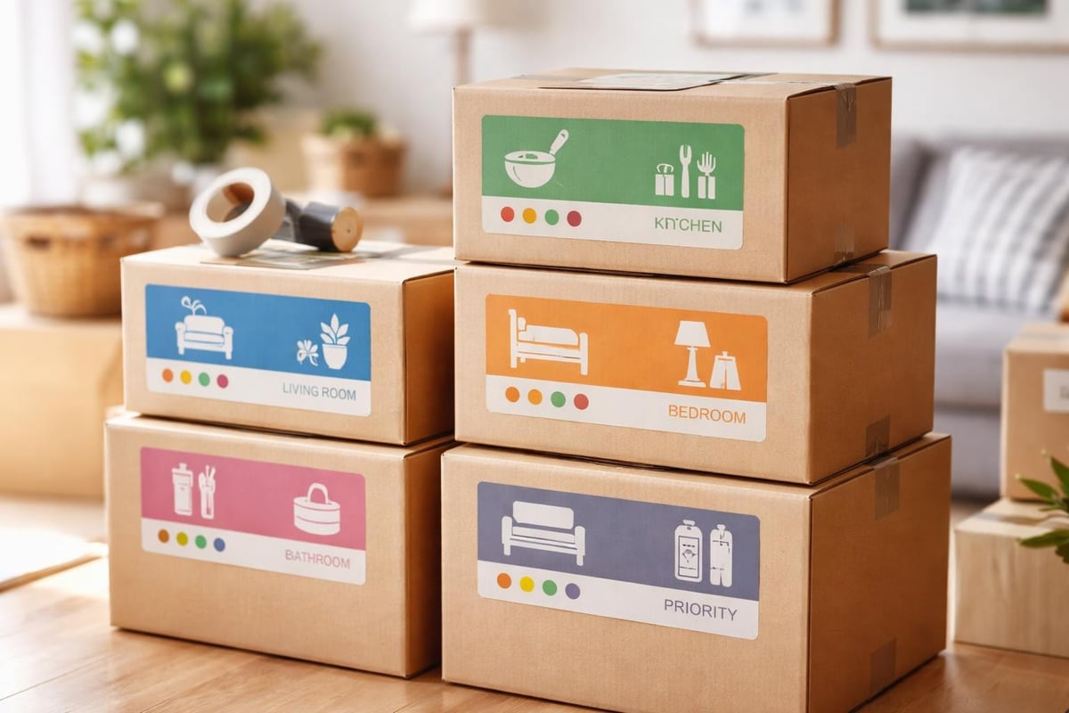 Système étiquetage cartons